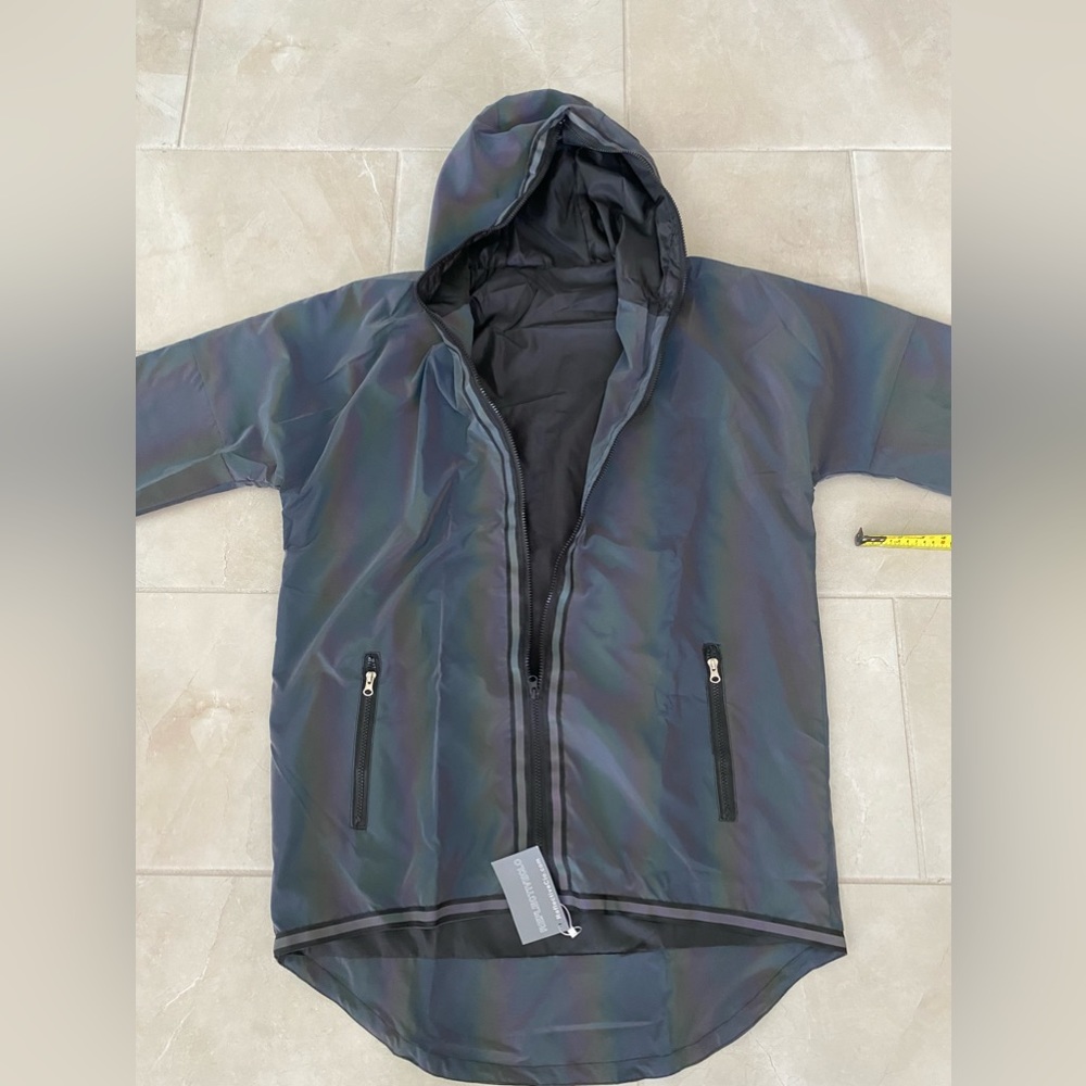 ReflectiveClo large reflective/holographic track jacket